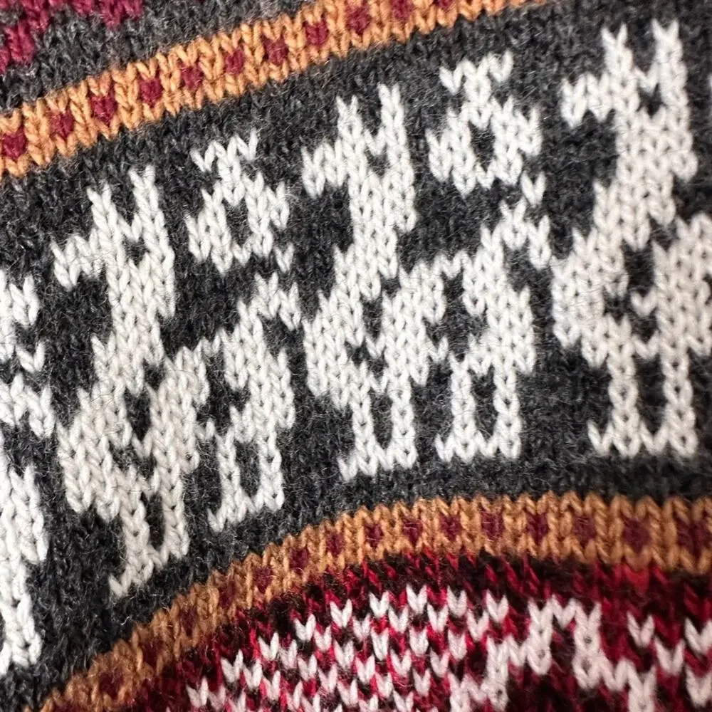 Tribal Southwest Knit Sweater Womens MEDIUM Lightweight Wool Preppy Casual - Picture 3 of 7
